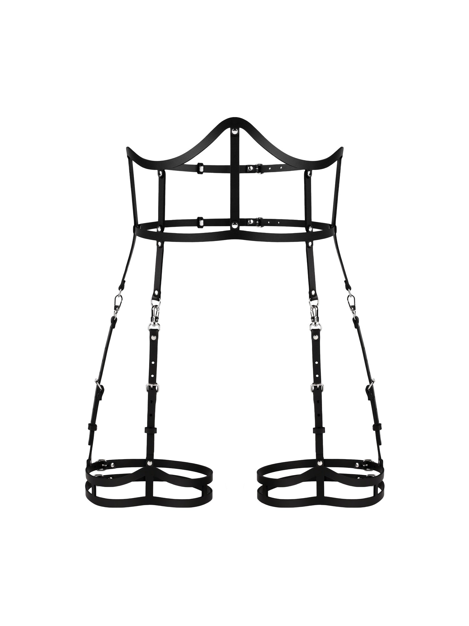 Front view of the Ballerina vegan leather set by Baby Turns Blue Paris