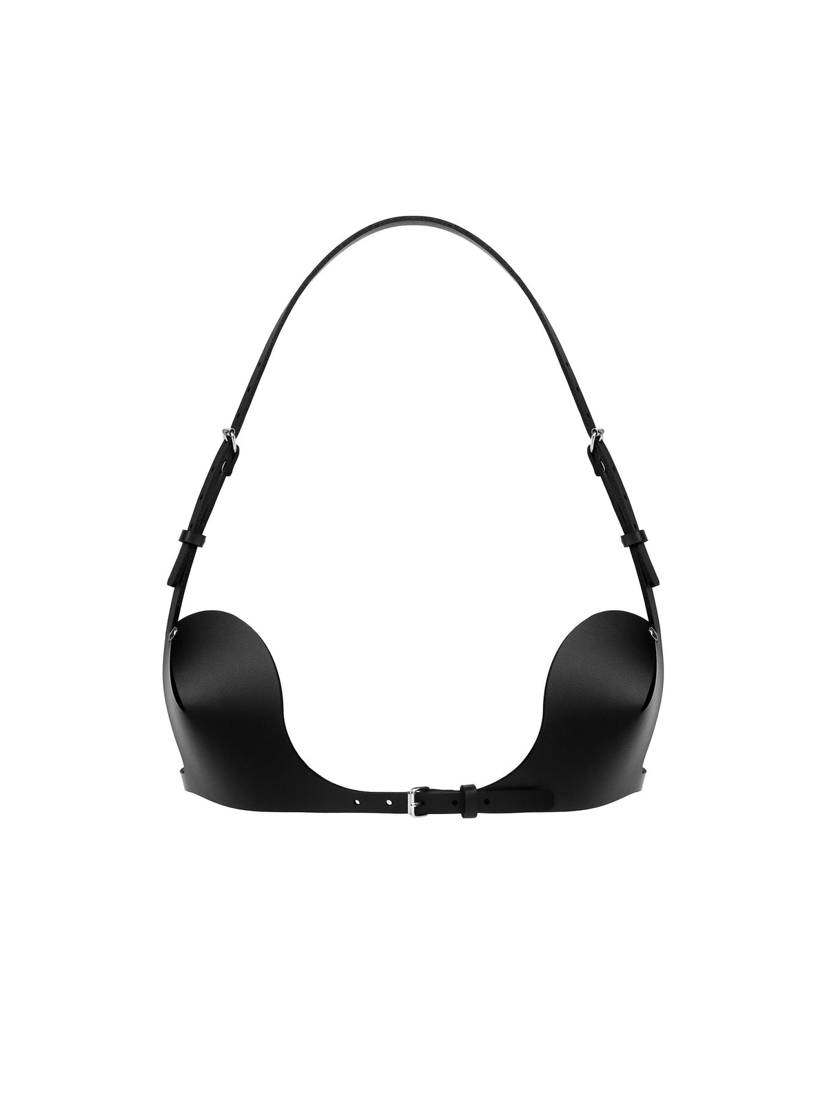 Black Leather Harness Bra Adjustable New Punk Leather Harness Bra Body... | Groupon Goods main image 4