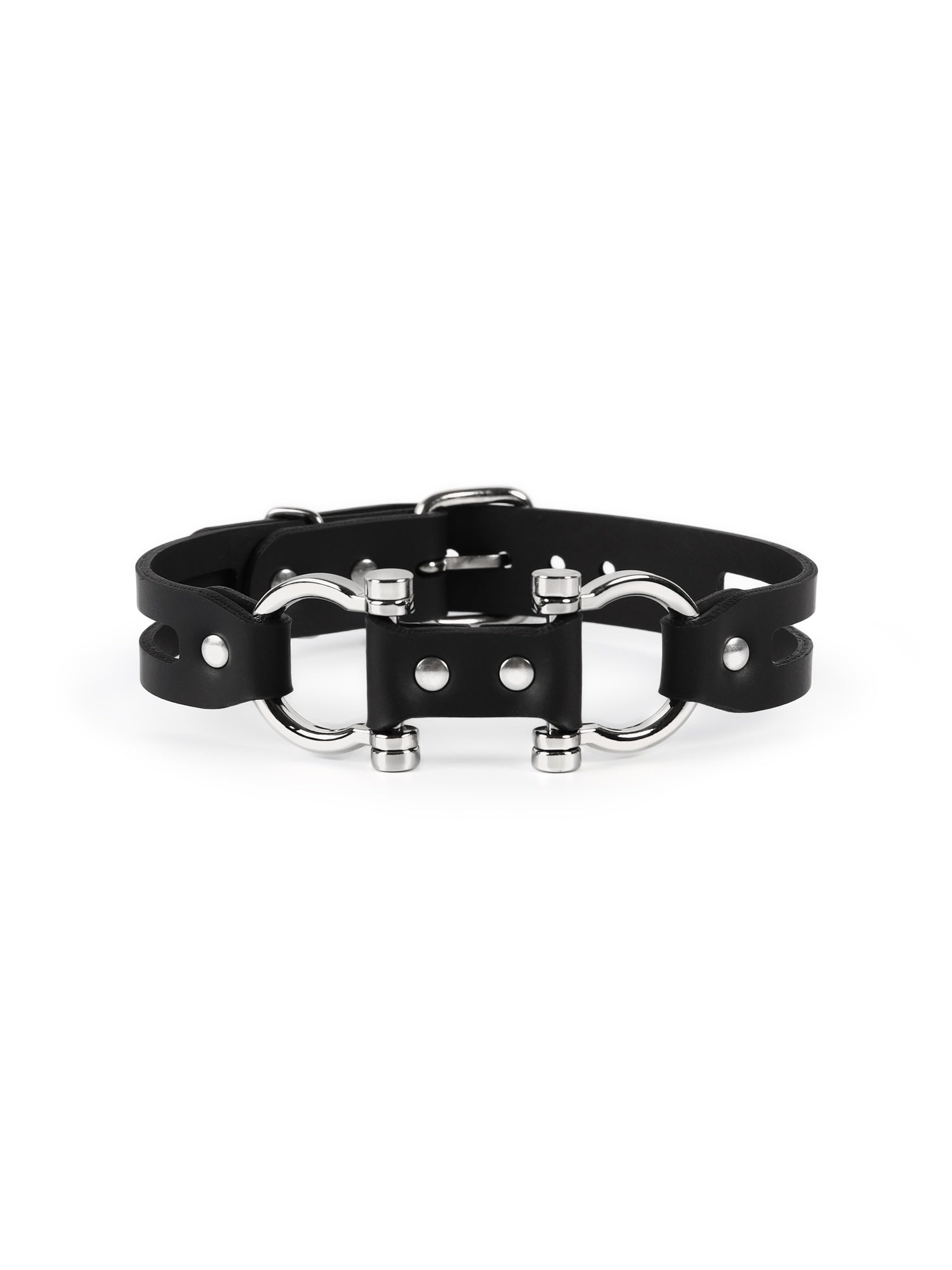 Avant-garde Dakota choker front view by Baby turns Blue Paris