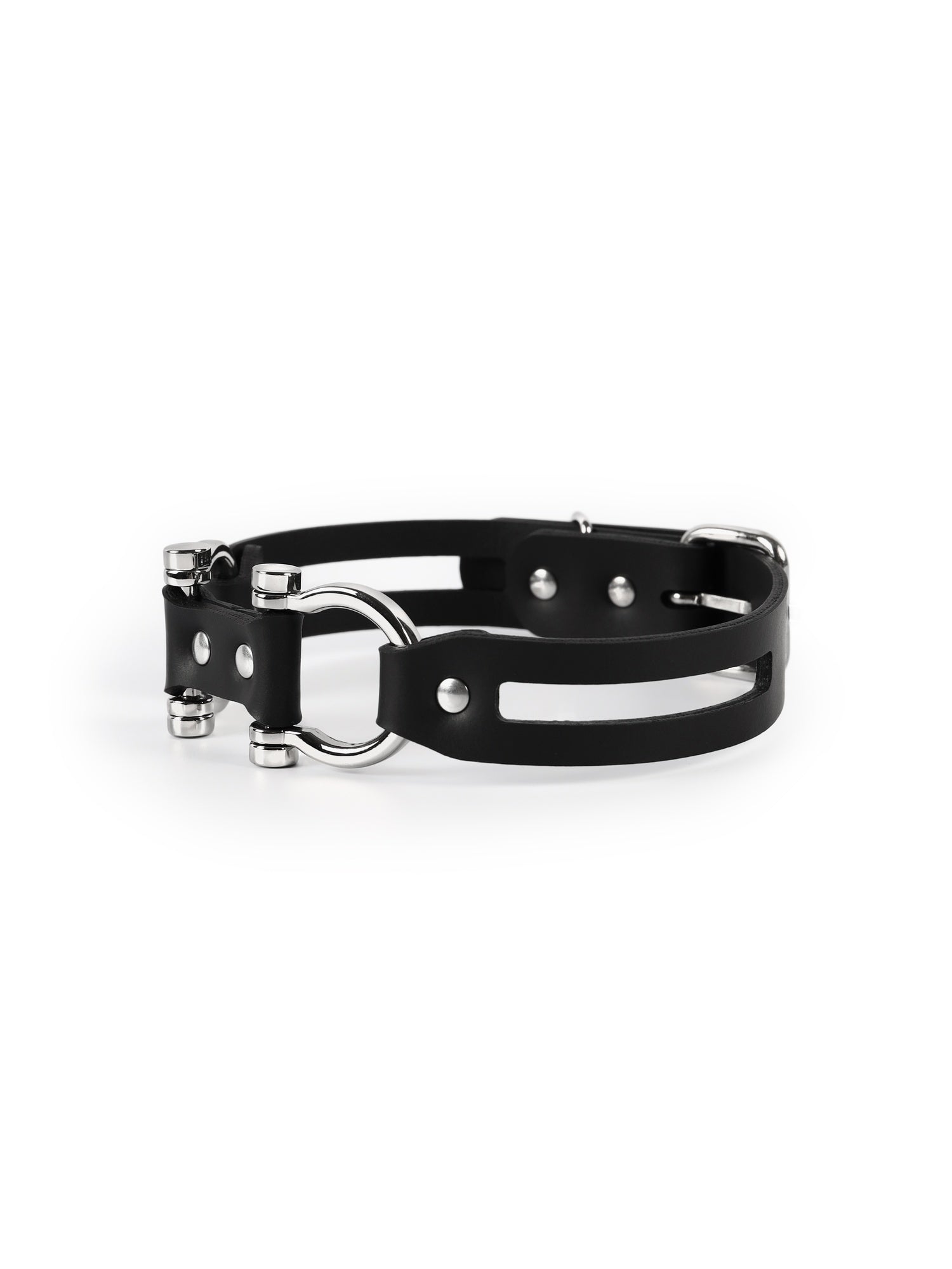 Side view of the avant-garde Dakota choker by Baby turns Blue Paris