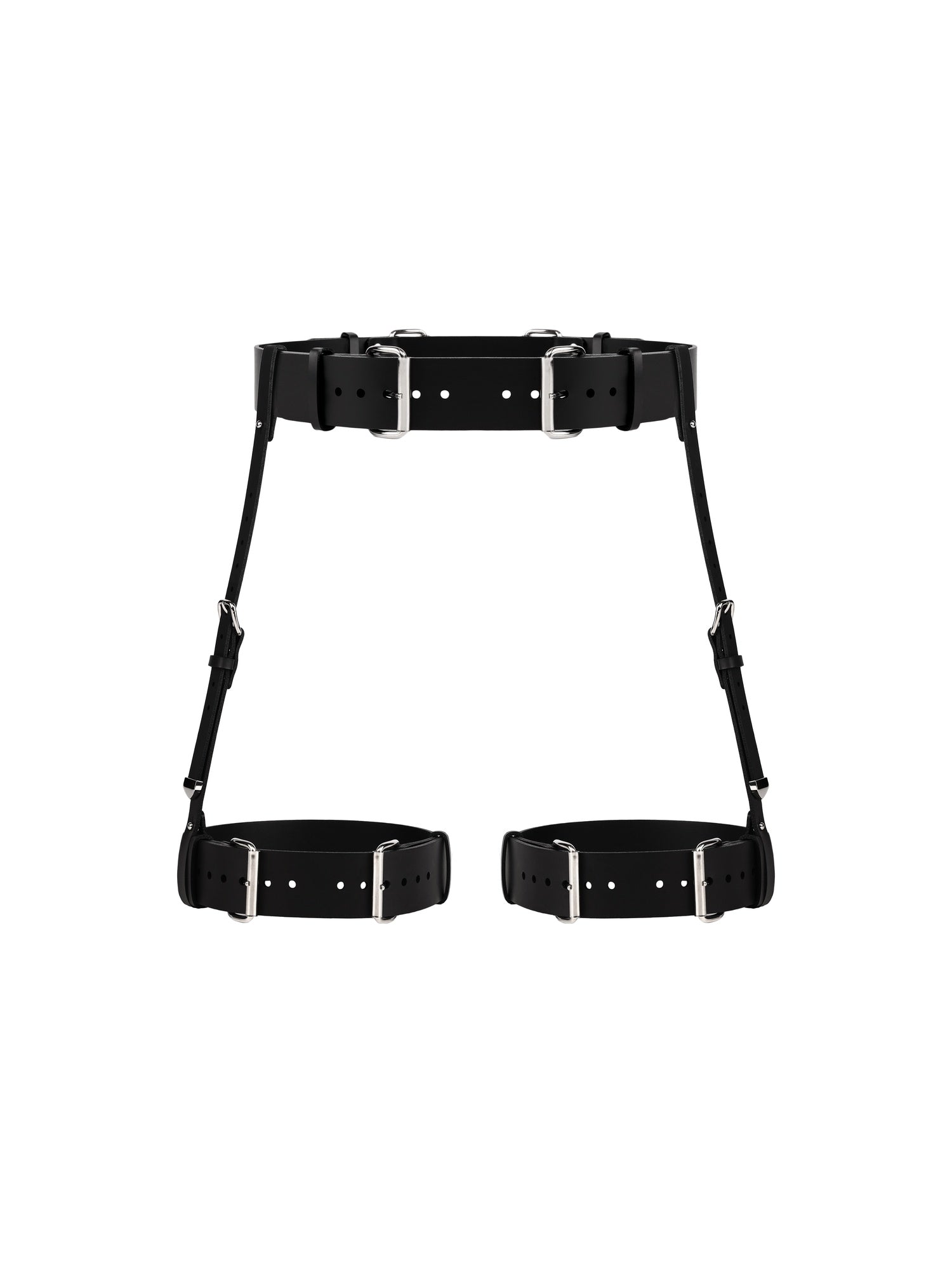 Front view of the plant-based Gum garter belt by Baby turns Blue Paris