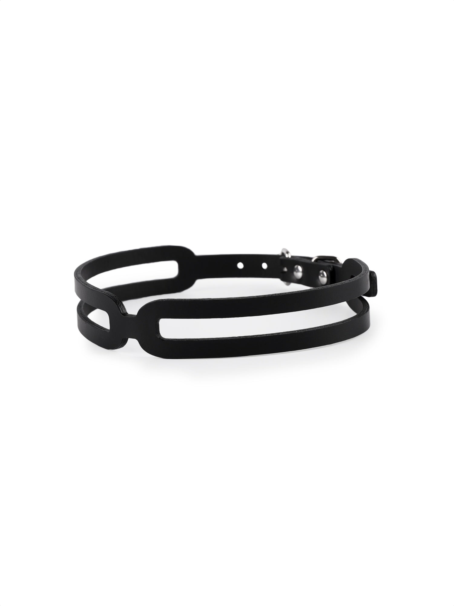 Side view of high-quality vegan Hope choker by Baby turns Blue Paris