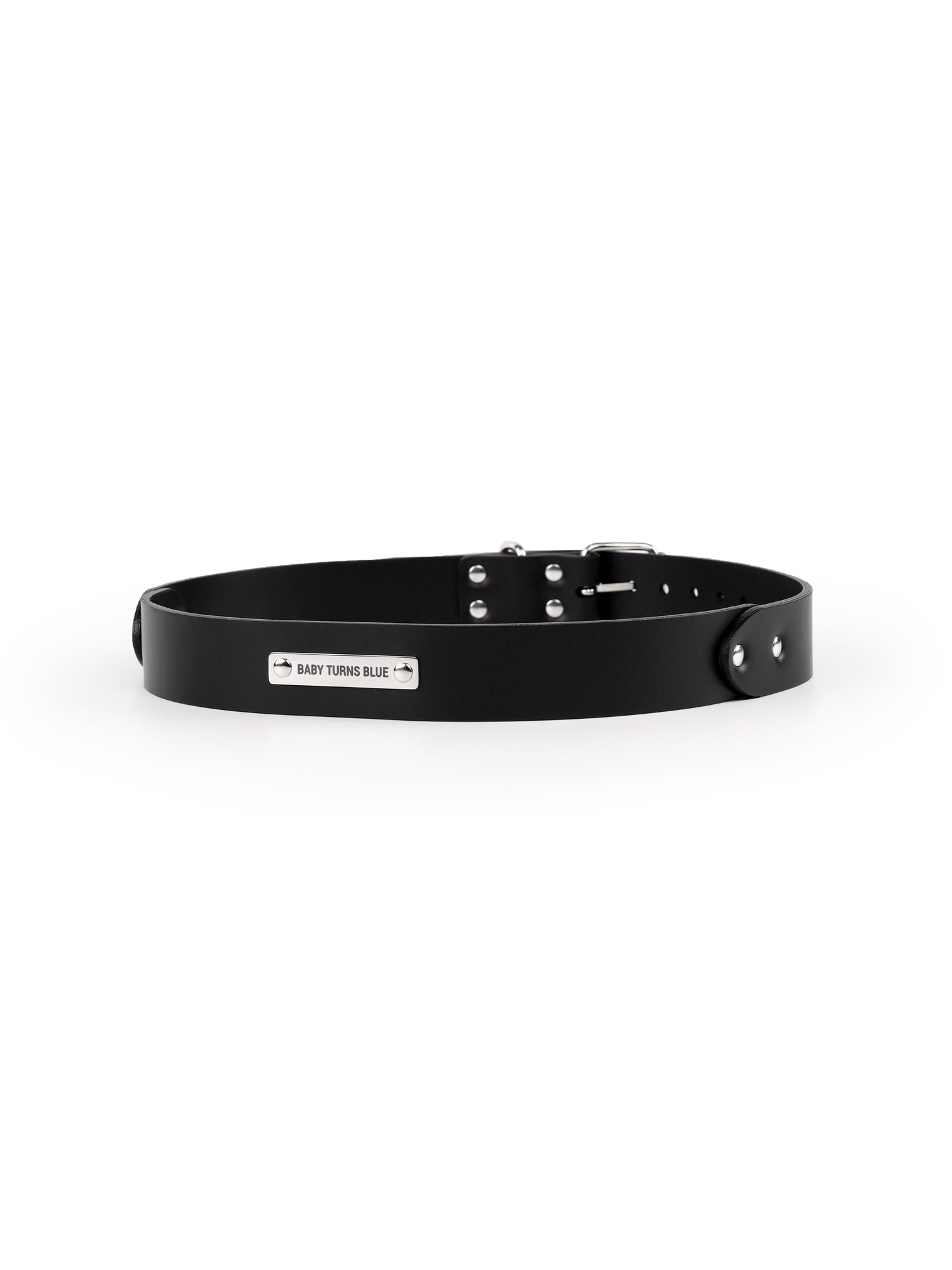 Back view of high-quality classic belt Sage by Baby turns Blue Paris