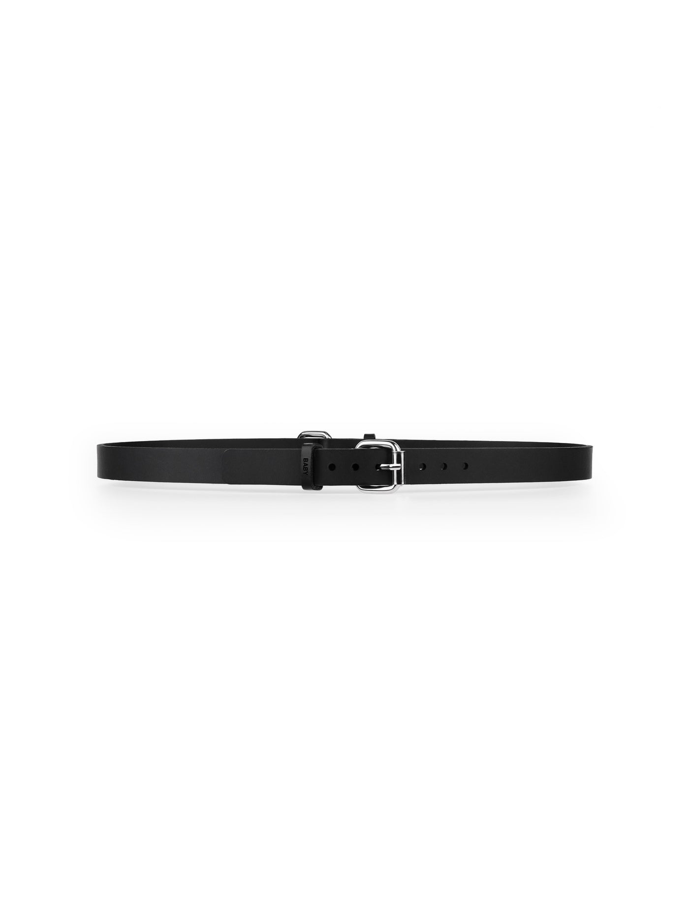 Front view of the Emmy vegan leather belt by Baby turns Blue Paris