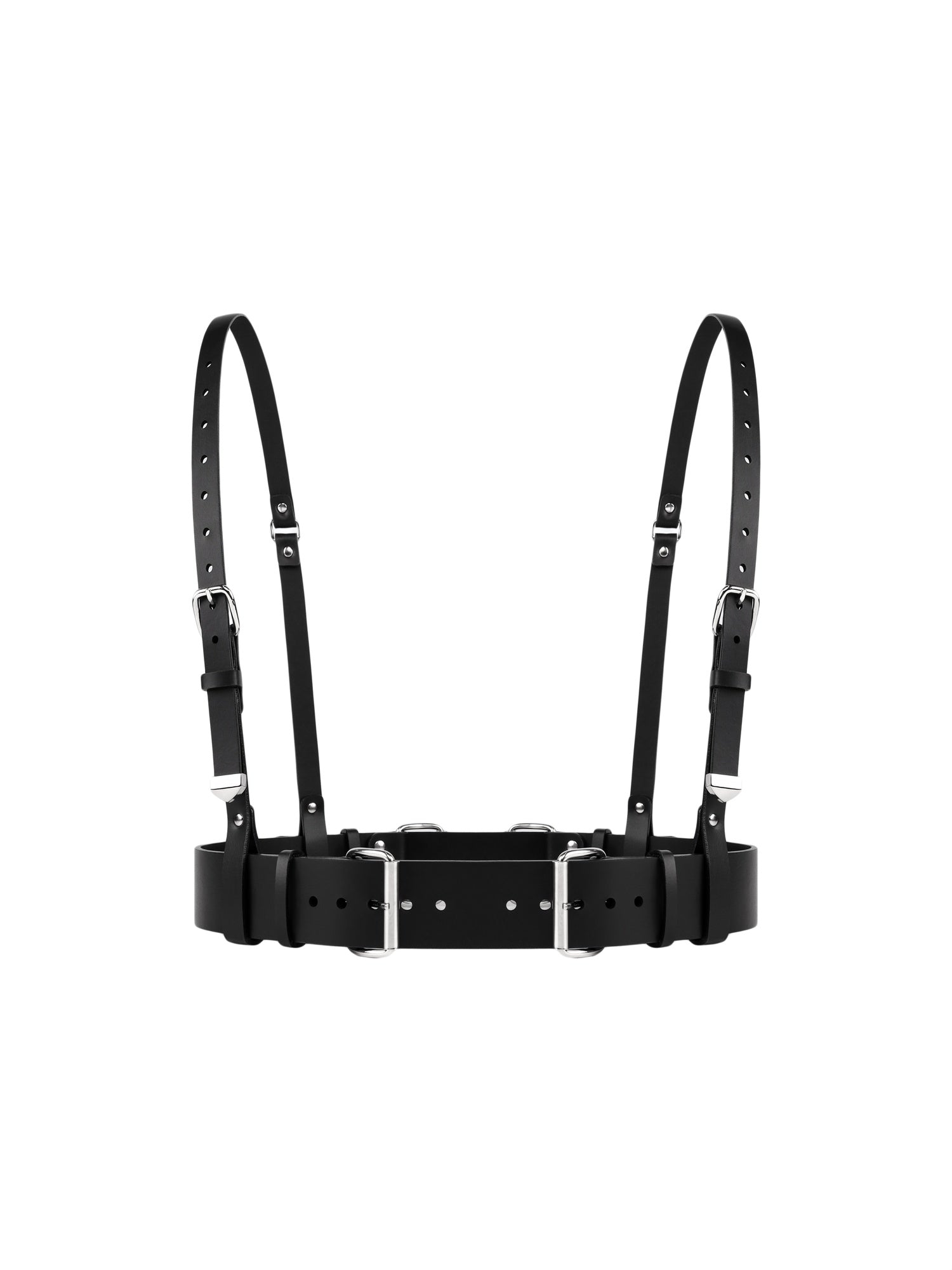 Front view of the classic and vegan Gum harness by Baby turns Blue Paris