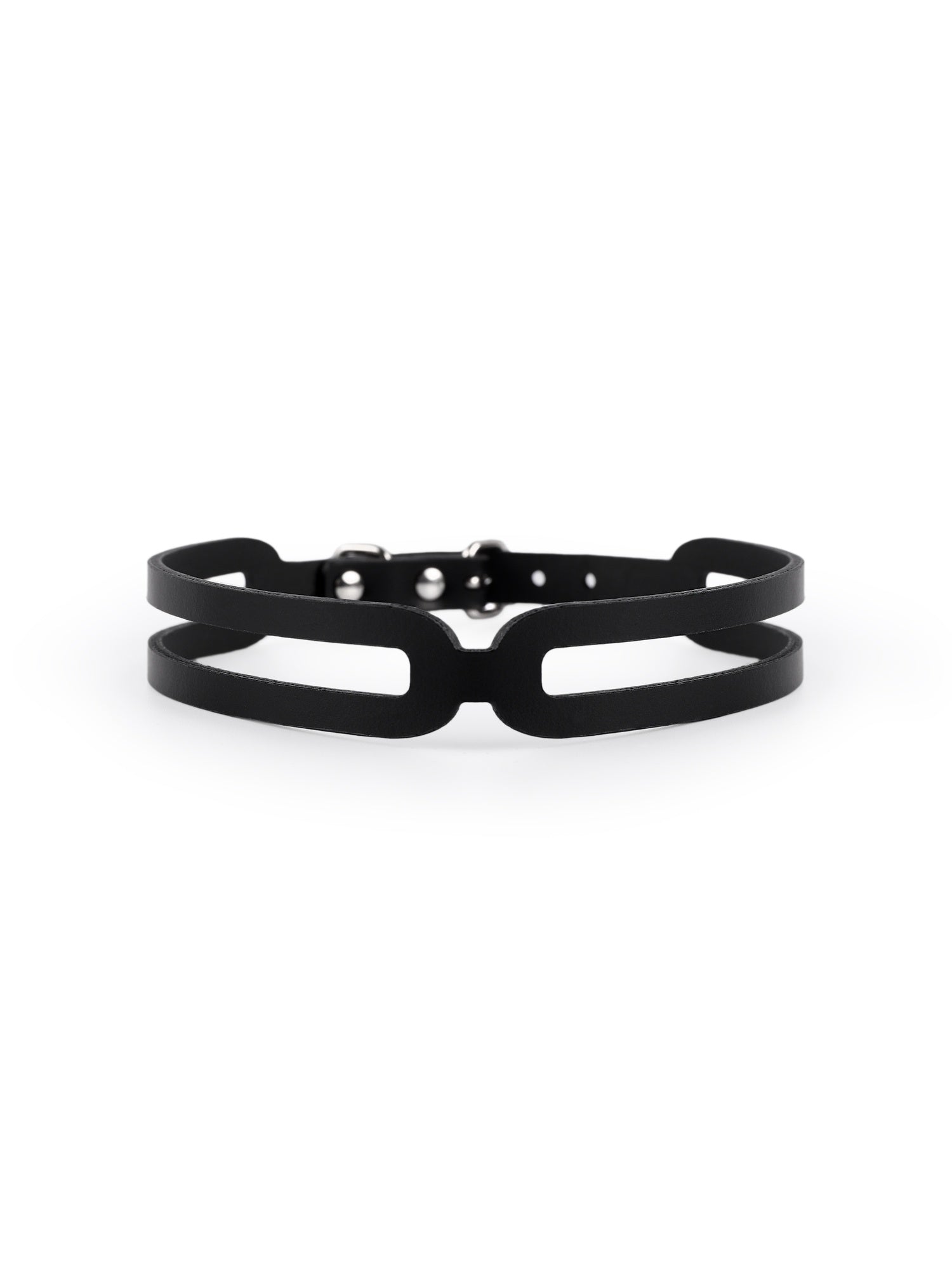 Front view of high-quality vegan Hope choker by Baby turns Blue Paris